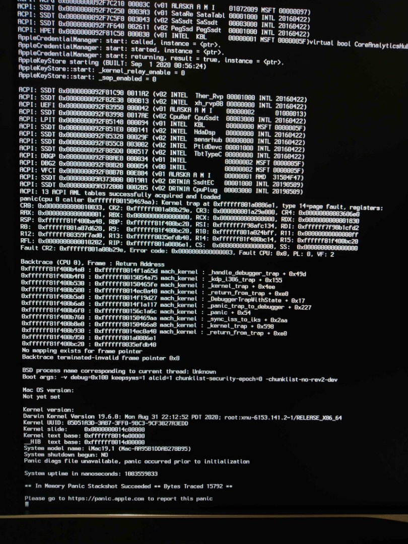 Boot Issue On Opencore 0 6 1 Catalina 10 15 7 Asus Z370 A I7 8700k Hilfe Und Diskussionen Hackintosh Forum Deine Anlaufstelle Fur Hackintosh Mehr