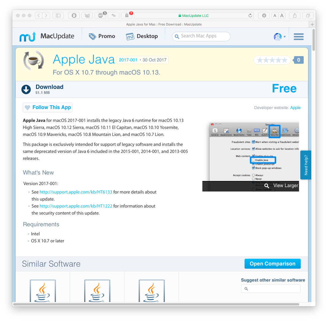 Java 6 mac download